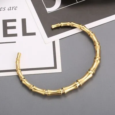 Stainless Steel Bamboo Shape Bracelet sold by Charming Charlie product image thumbnail 2