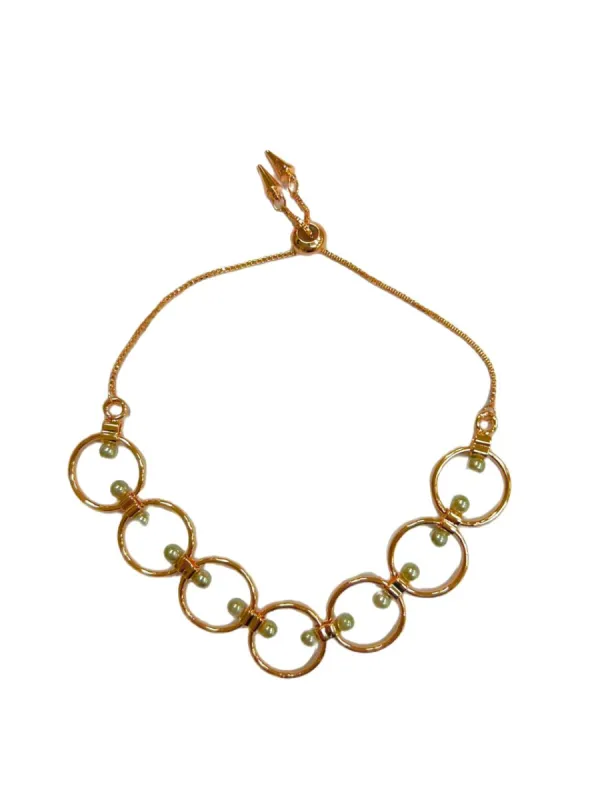 Rebecca Minkoff Rings Charm Bracelet- Rose Gold sold by Charming Charlie