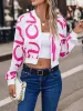 Printed Zip Up Cropped Jacket sold by Charming Charlie
