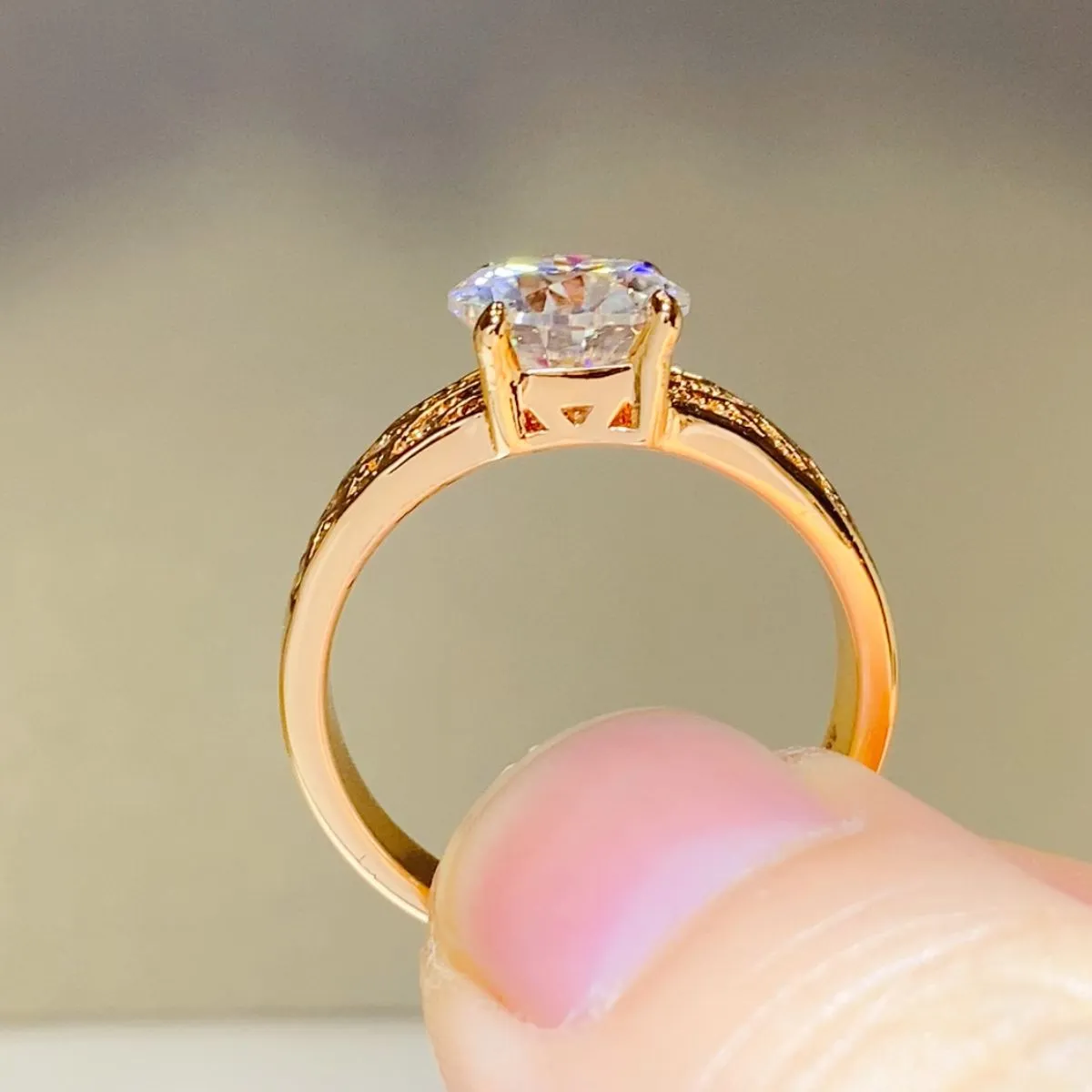 1.5 Carat 925 Sterling Silver Moissanite Ring sold by Charming Charlie product image thumbnail 4