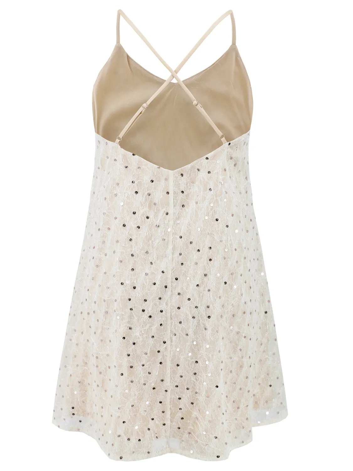 Sequin V-Neck Mini Cami Dress sold by Charming Charlie product image thumbnail 4