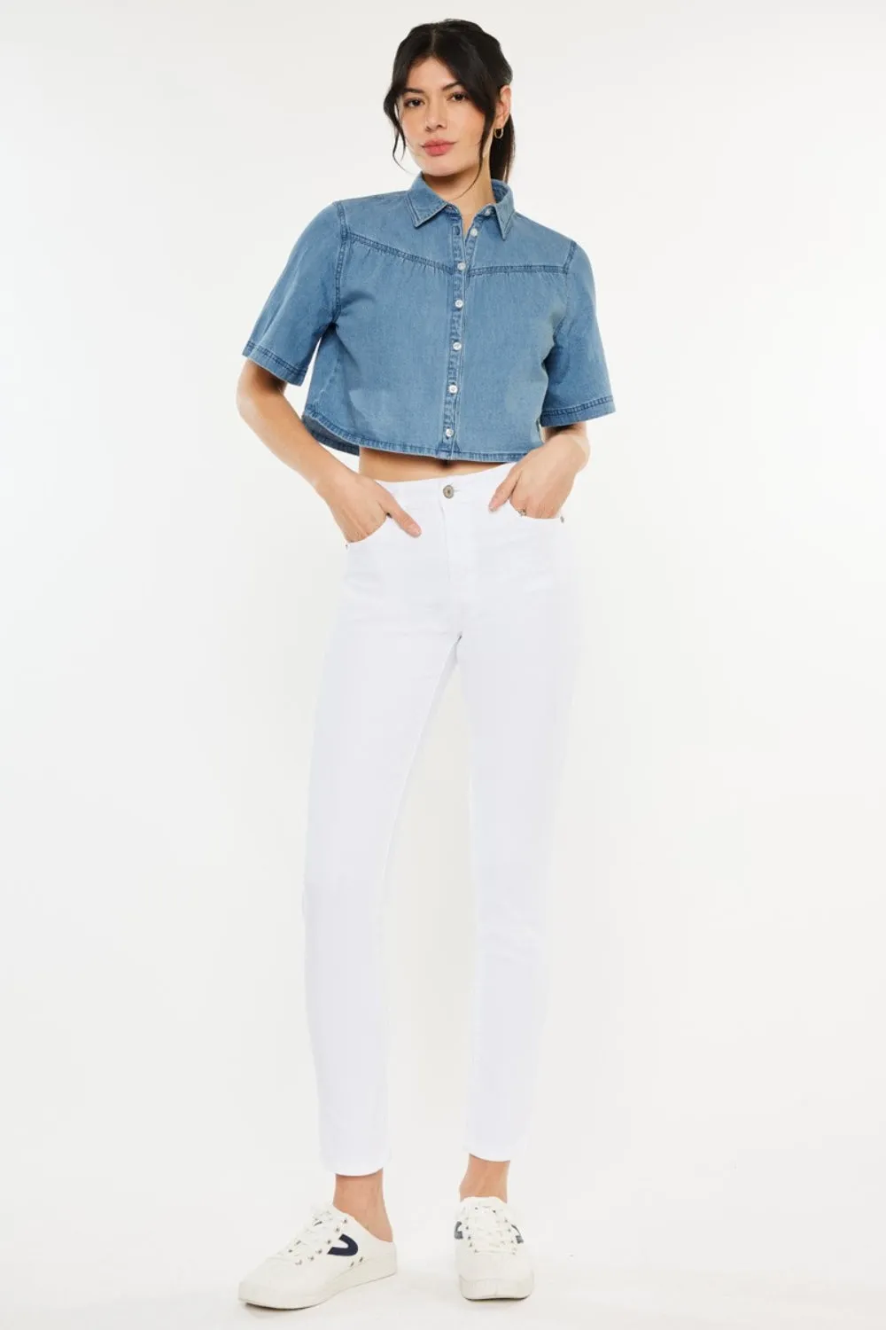 Kancan High Rise Ankle Skinny Jeans sold by Charming Charlie