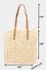 Fame Straw Braided Tote Bag sold by Charming Charlie