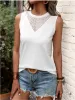 Lace Detail Round Neck Tank sold by Charming Charlie