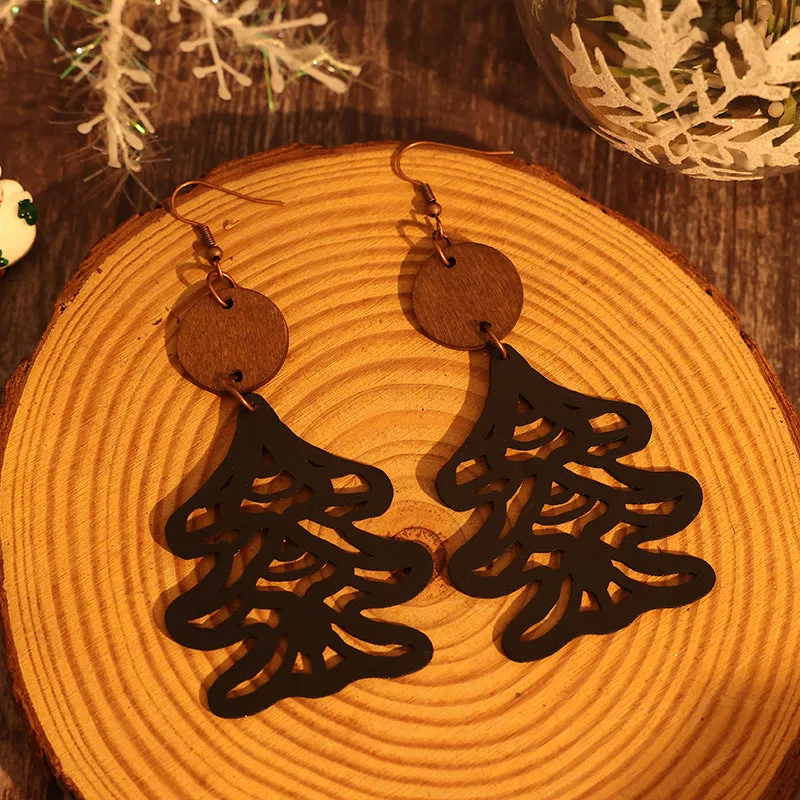 Wooden Cutout Tree Shape Earrings sold by Charming Charlie product image thumbnail 4