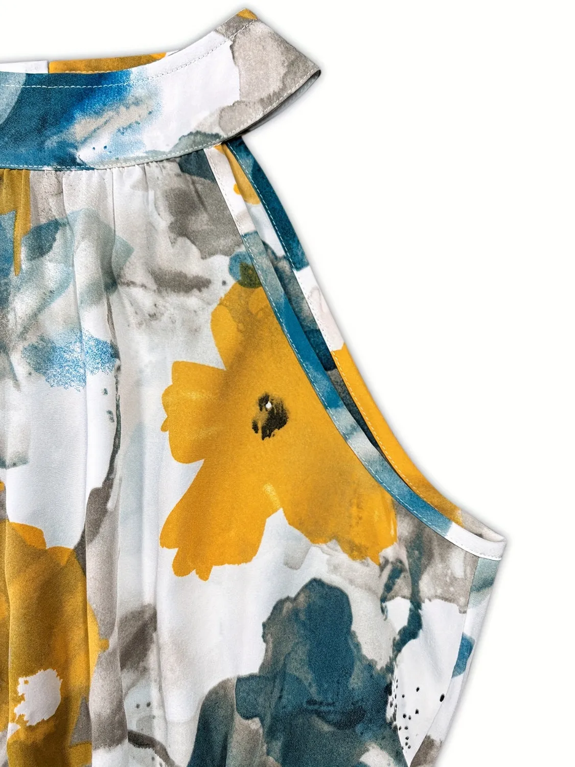 Tiered Printed Mock Neck Sleeveless Dress sold by Charming Charlie product image thumbnail 4