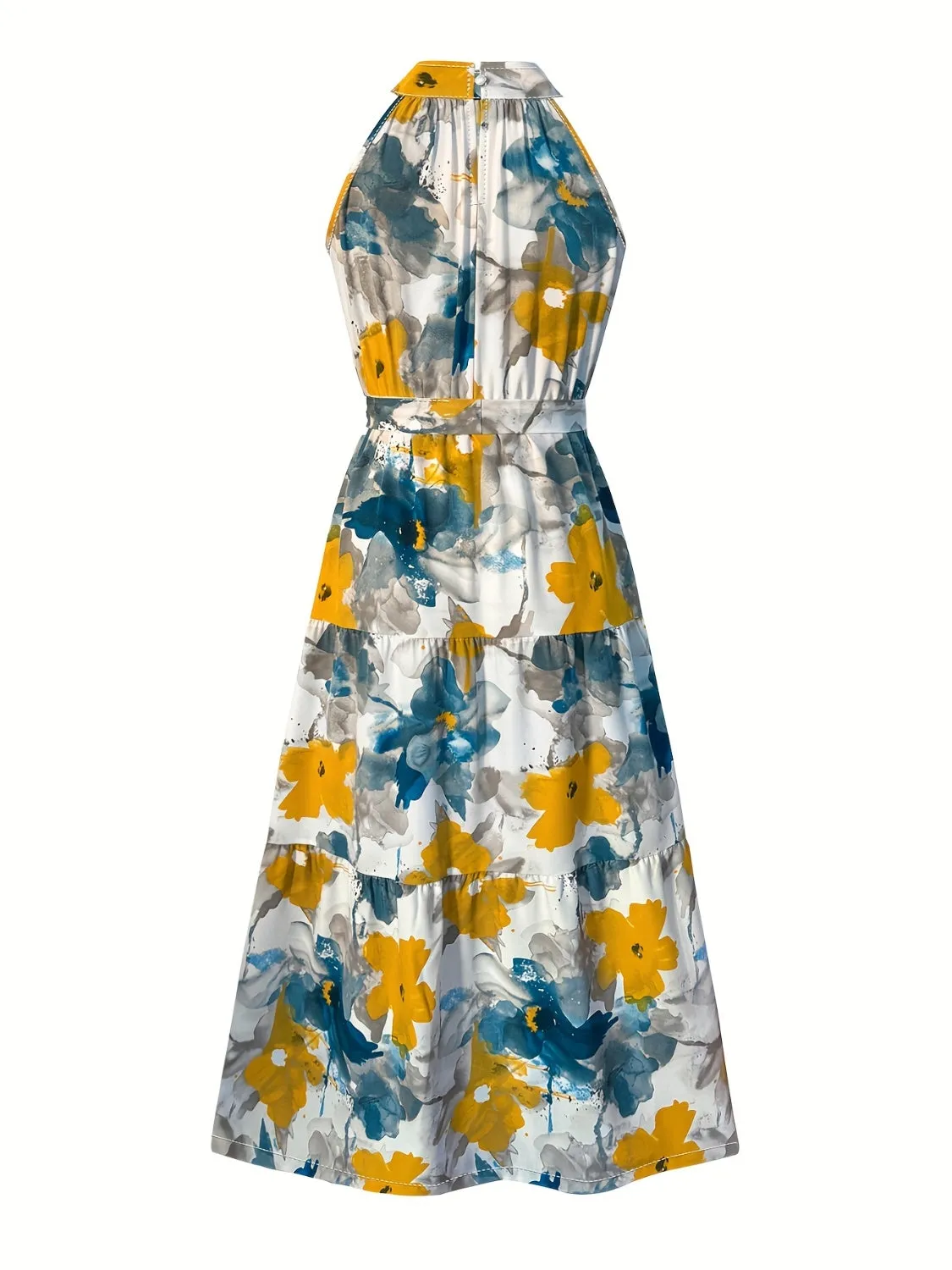 Tiered Printed Mock Neck Sleeveless Dress sold by Charming Charlie product image thumbnail 2