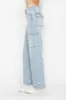 Judy Blue Full Size High Waist Straight Cargo Jeans sold by Charming Charlie
