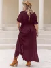 Plus Size Round Neck Half Sleeve Dress sold by Charming Charlie