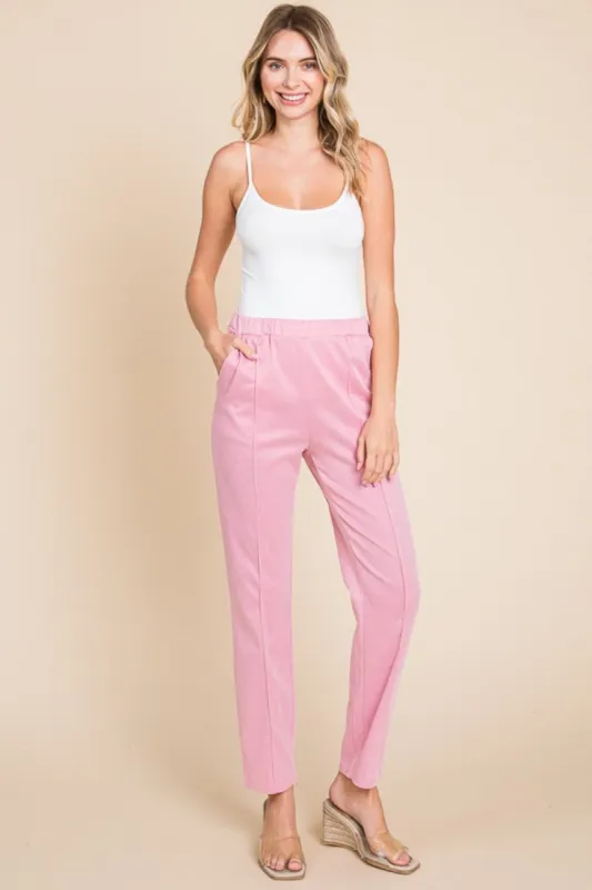 Culture Code Full Size Pin Tuck Detail Slim Pants sold by Charming Charlie
