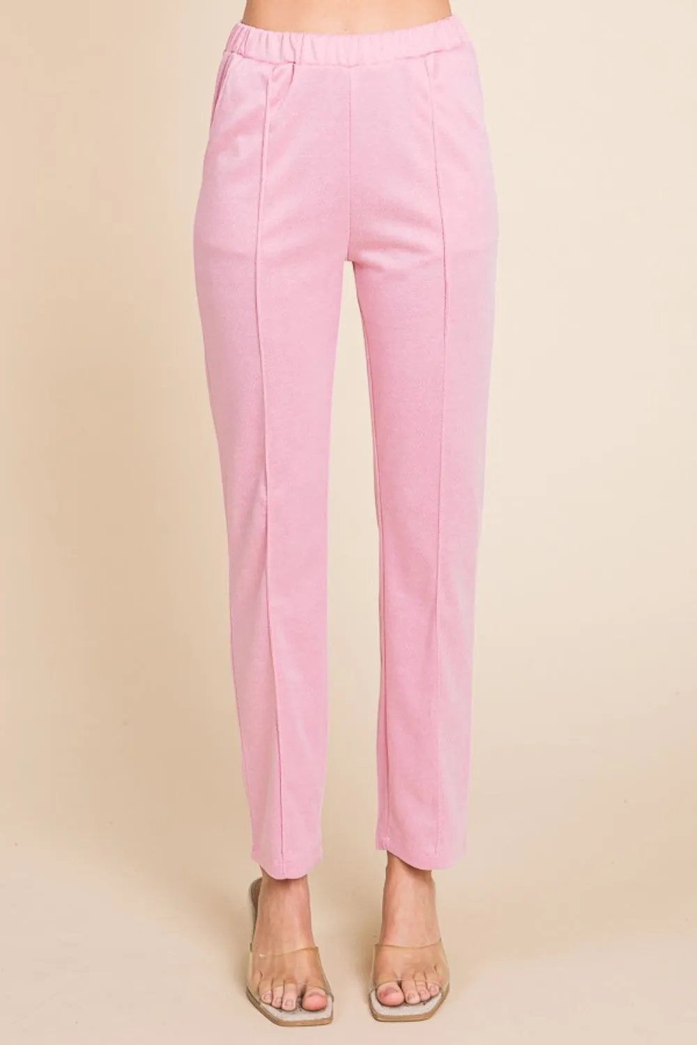 Culture Code Full Size Pin Tuck Detail Slim Pants sold by Charming Charlie product image thumbnail 5