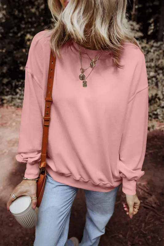 Round Neck Long Sleeve Sweatshirt sold by Charming Charlie
