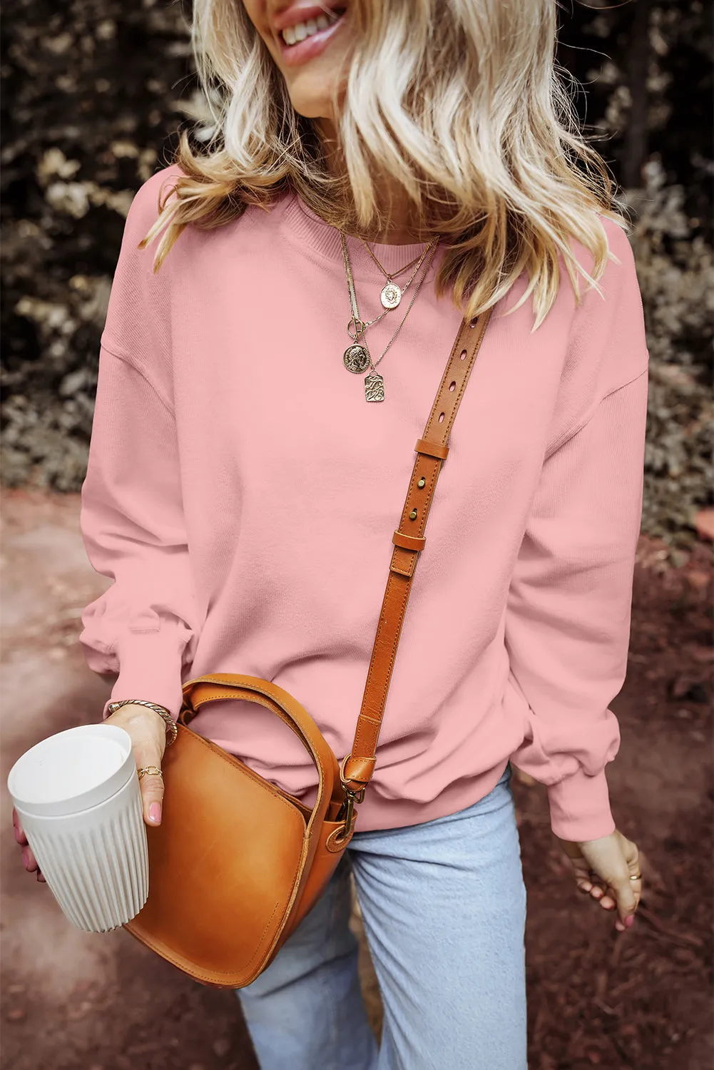 Round Neck Long Sleeve Sweatshirt sold by Charming Charlie product image thumbnail 5