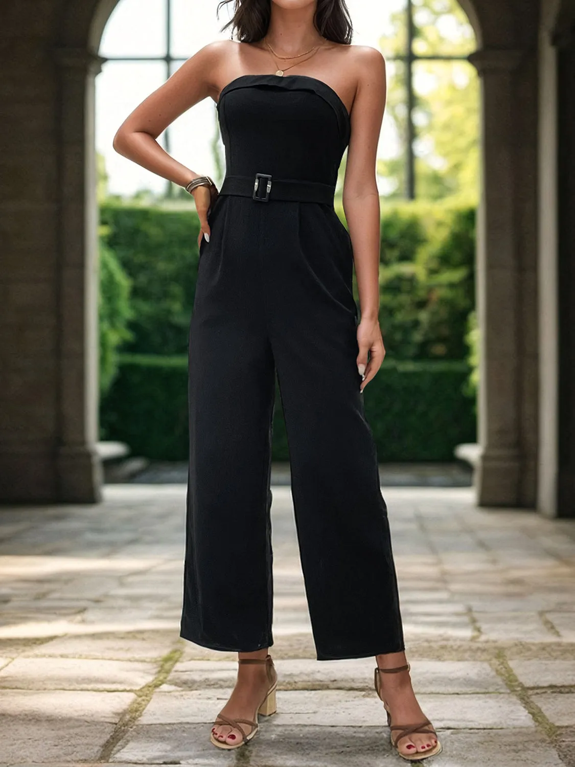 Tube Jumpsuit with Pockets sold by Charming Charlie product image thumbnail 5