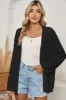 Out Crochet Knit Drop Shoulder Open Front Cardigan sold by Charming Charlie