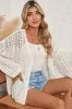 Out Crochet Knit Drop Shoulder Open Front Cardigan sold by Charming Charlie