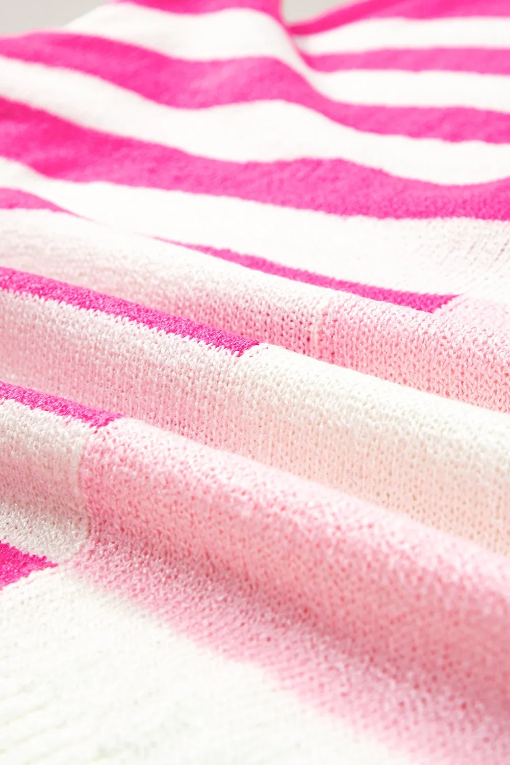 Striped Round Neck Half Sleeve Knit Top sold by Charming Charlie product image thumbnail 5