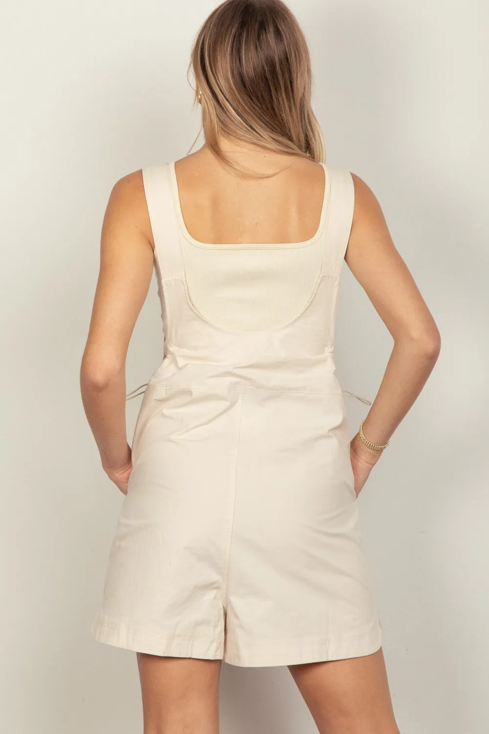 VERY J Adjustable Waist Suspender Overalls with Pockets sold by Charming Charlie product image thumbnail 2