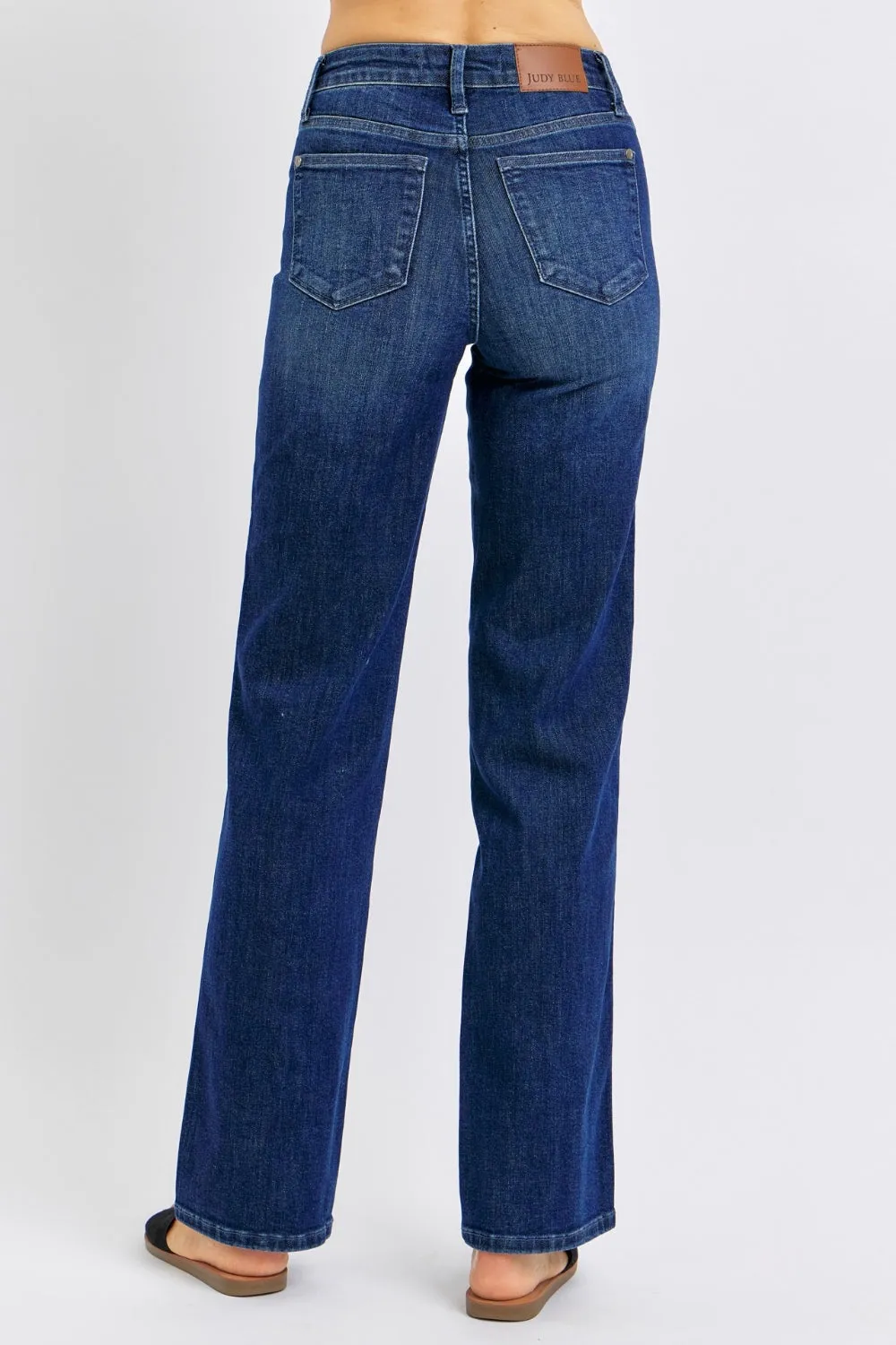Judy Blue Full Size High Waist Tummy Control Straight Jeans sold by Charming Charlie product image thumbnail 3