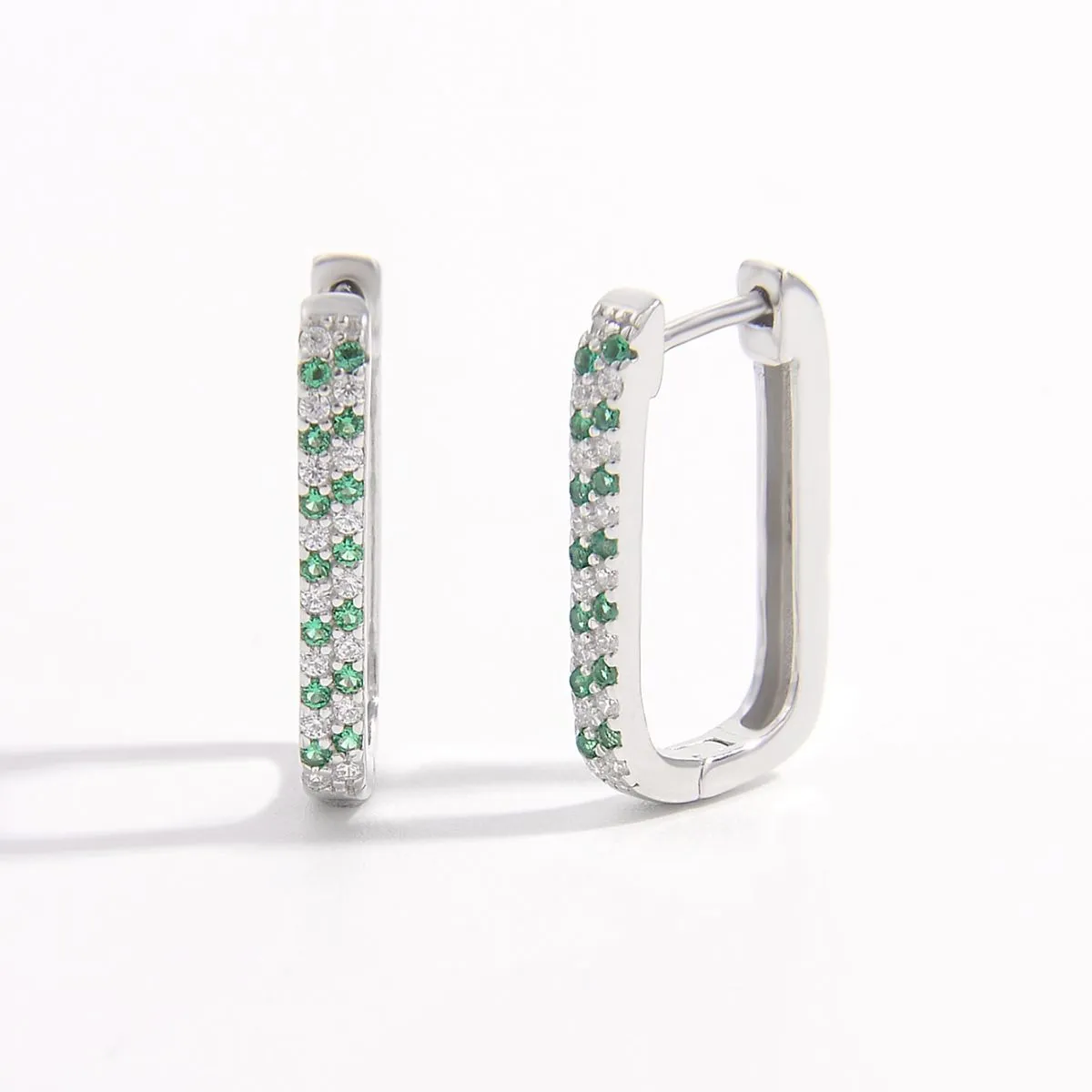 925 Sterling Silver Inlaid Zircon Earrings sold by Charming Charlie