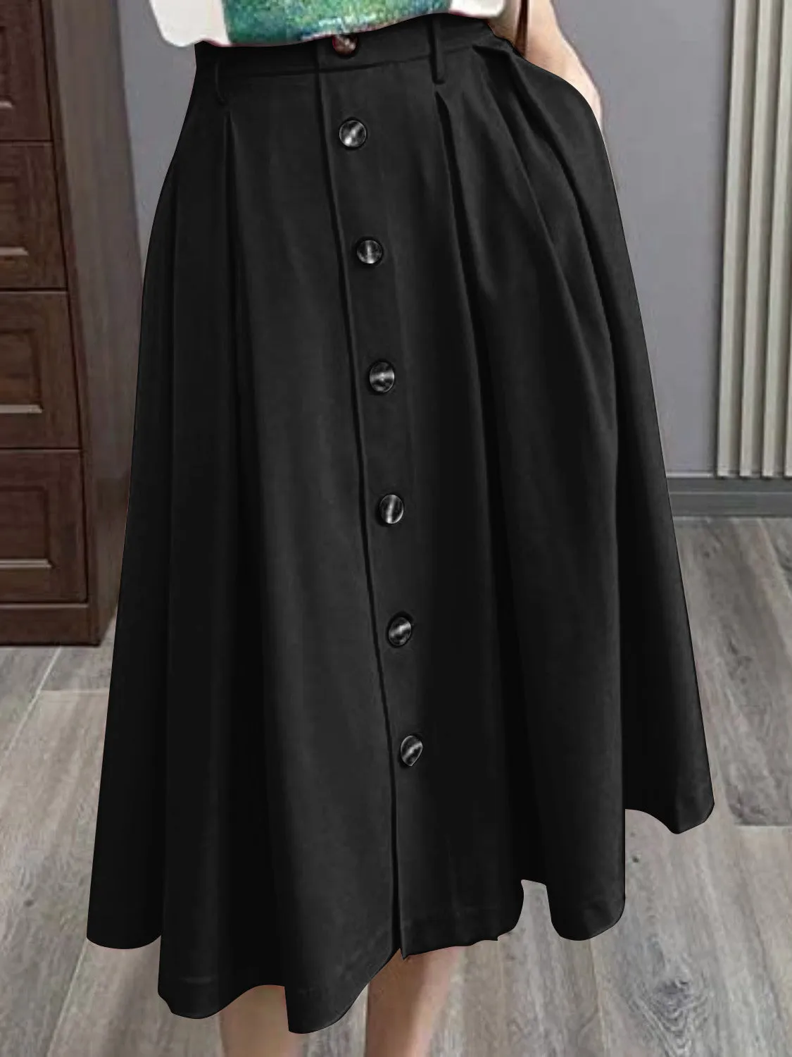 High Waist Midi Skirt sold by Charming Charlie product image thumbnail 3