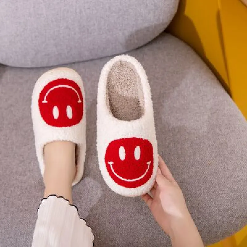 Melody Smiley Face Cozy Slippers sold by Charming Charlie