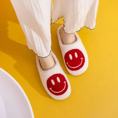 Melody Smiley Face Cozy Slippers sold by Charming Charlie product image thumbnail 2