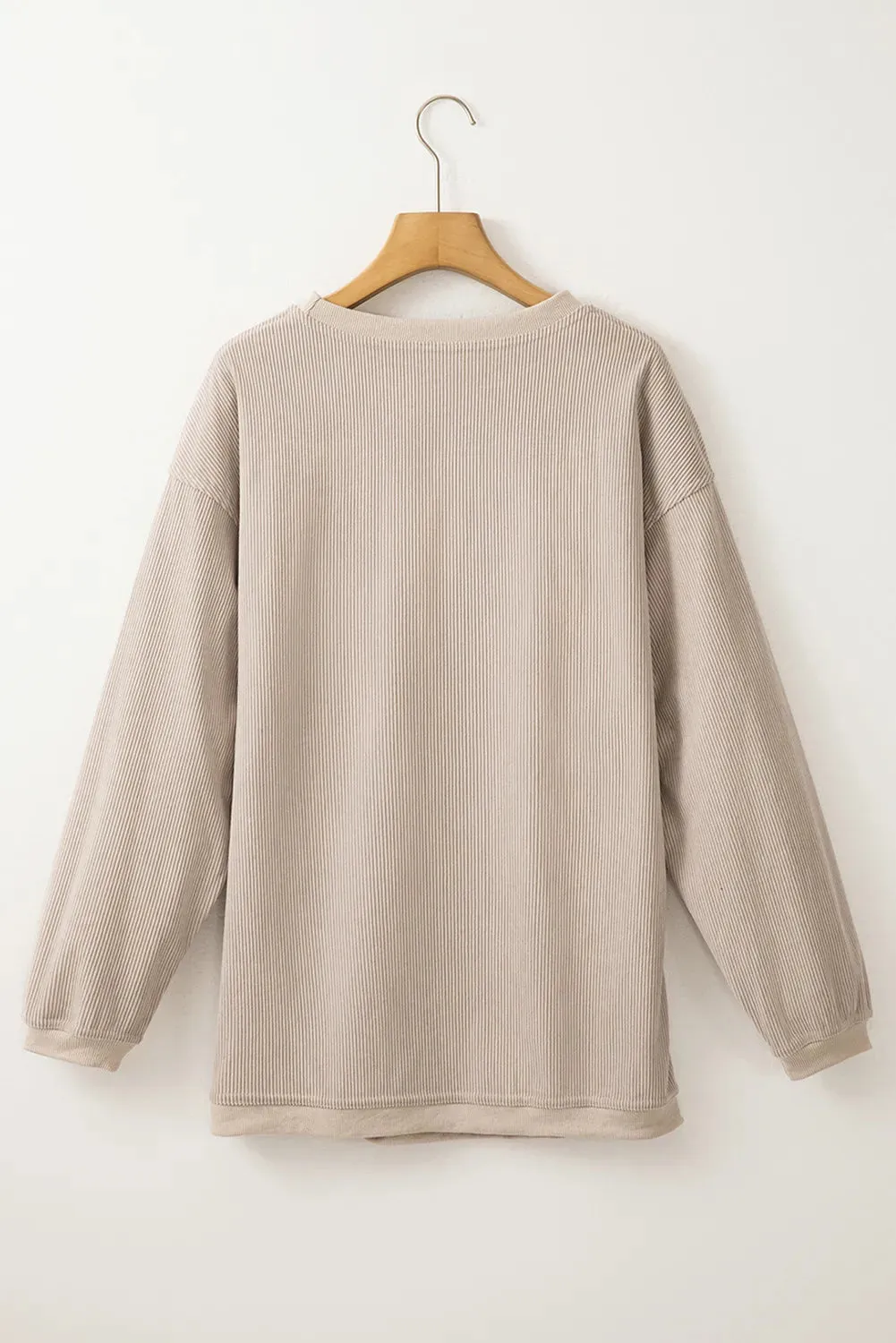 Full Size Sequin Boots Round Neck Long Sleeve Sweatshirt sold by Charming Charlie product image thumbnail 5