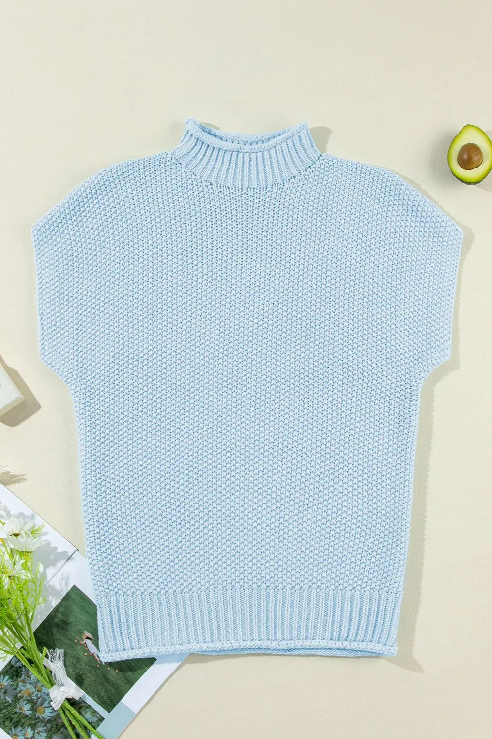 Turtleneck Cap Sleeve Sweater sold by Charming Charlie product image thumbnail 2
