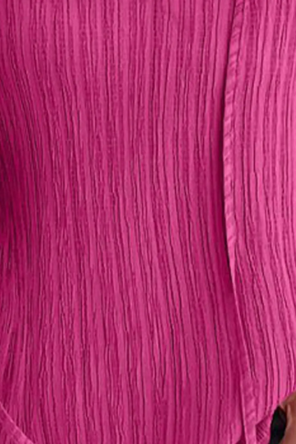 Ruffled Tie Neck Cap Sleeve Blouse sold by Charming Charlie product image thumbnail 3