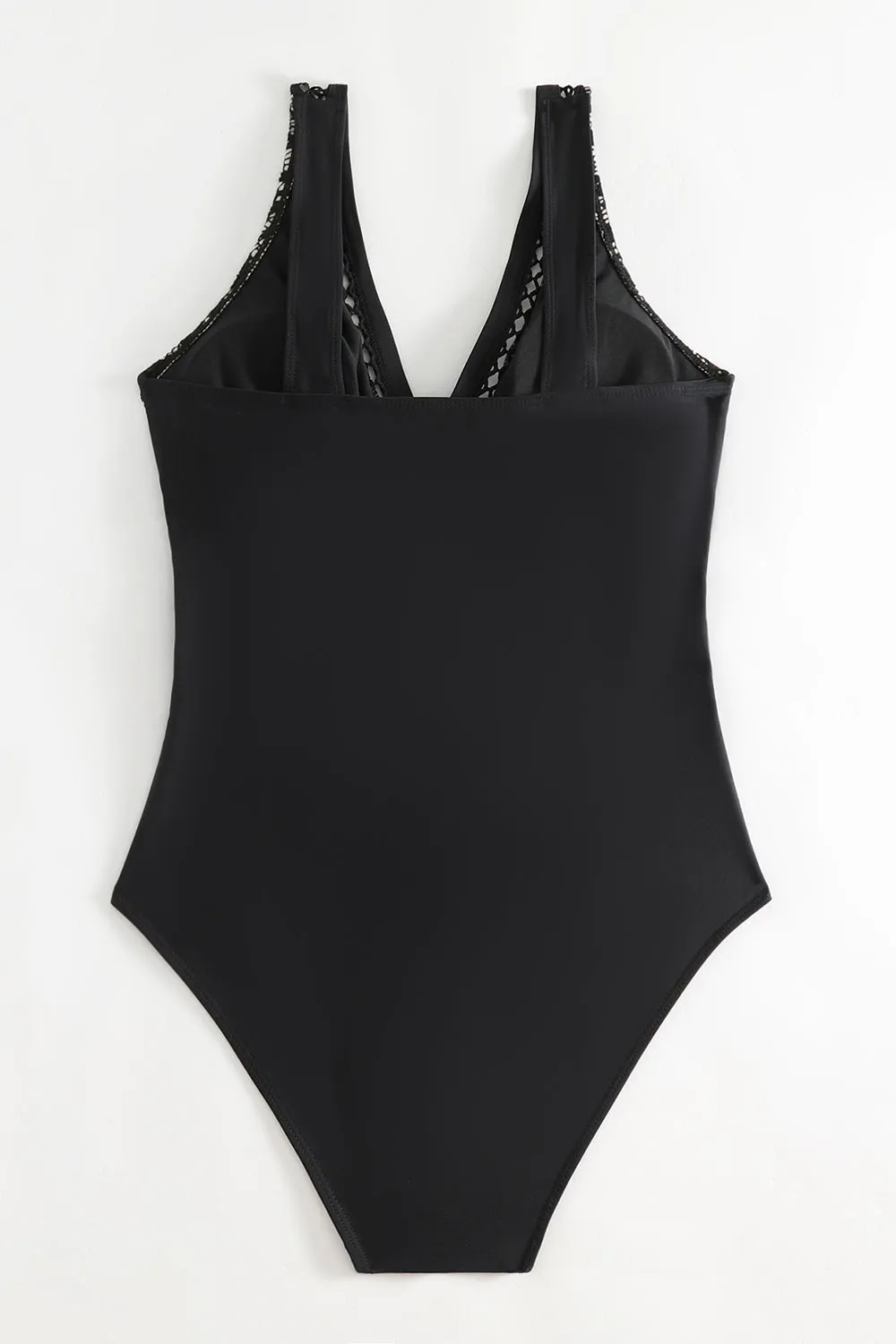 Lace V-Neck Sleeveless One-Piece Swimwear sold by Charming Charlie product image thumbnail 2