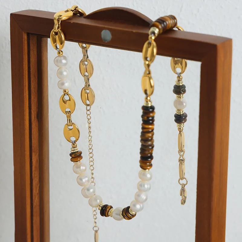 18K Gold-Plated Titanium Steel Necklace sold by Charming Charlie