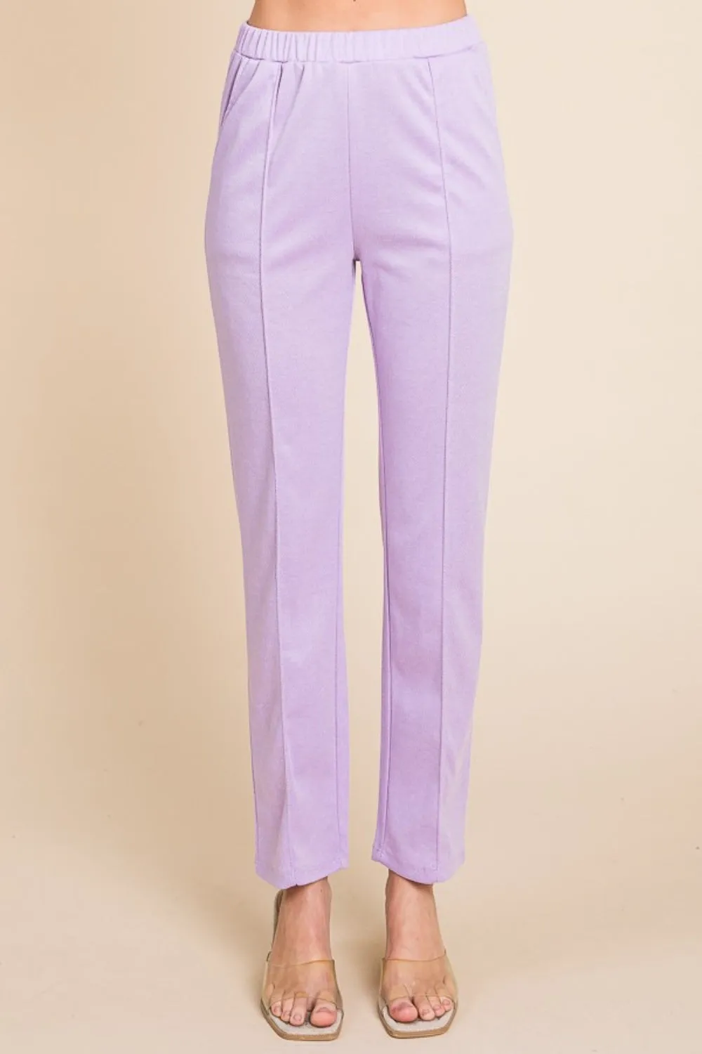 Culture Code Full Size Pin Tuck Detail Slim Pants sold by Charming Charlie product image thumbnail 4
