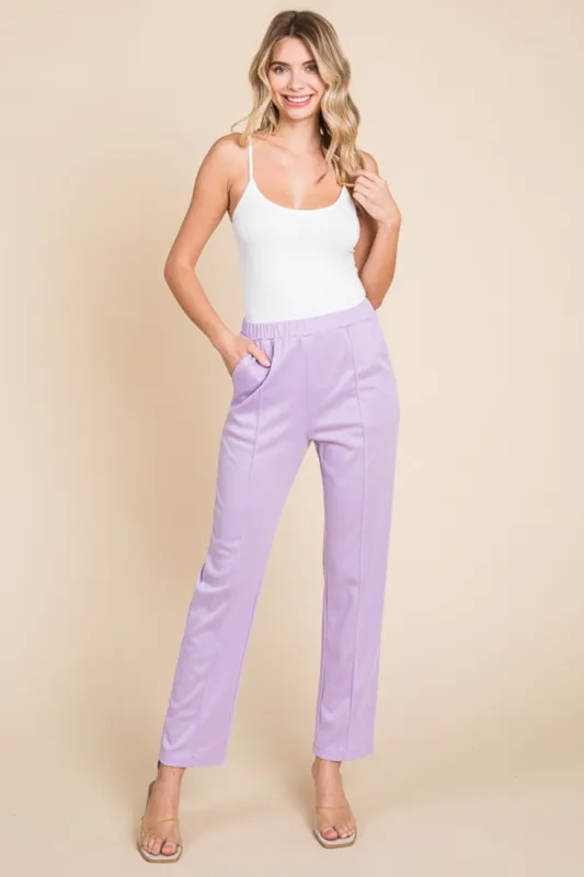 Culture Code Full Size Pin Tuck Detail Slim Pants sold by Charming Charlie
