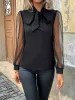 Tie Neck Long Sleeve Blouse sold by Charming Charlie