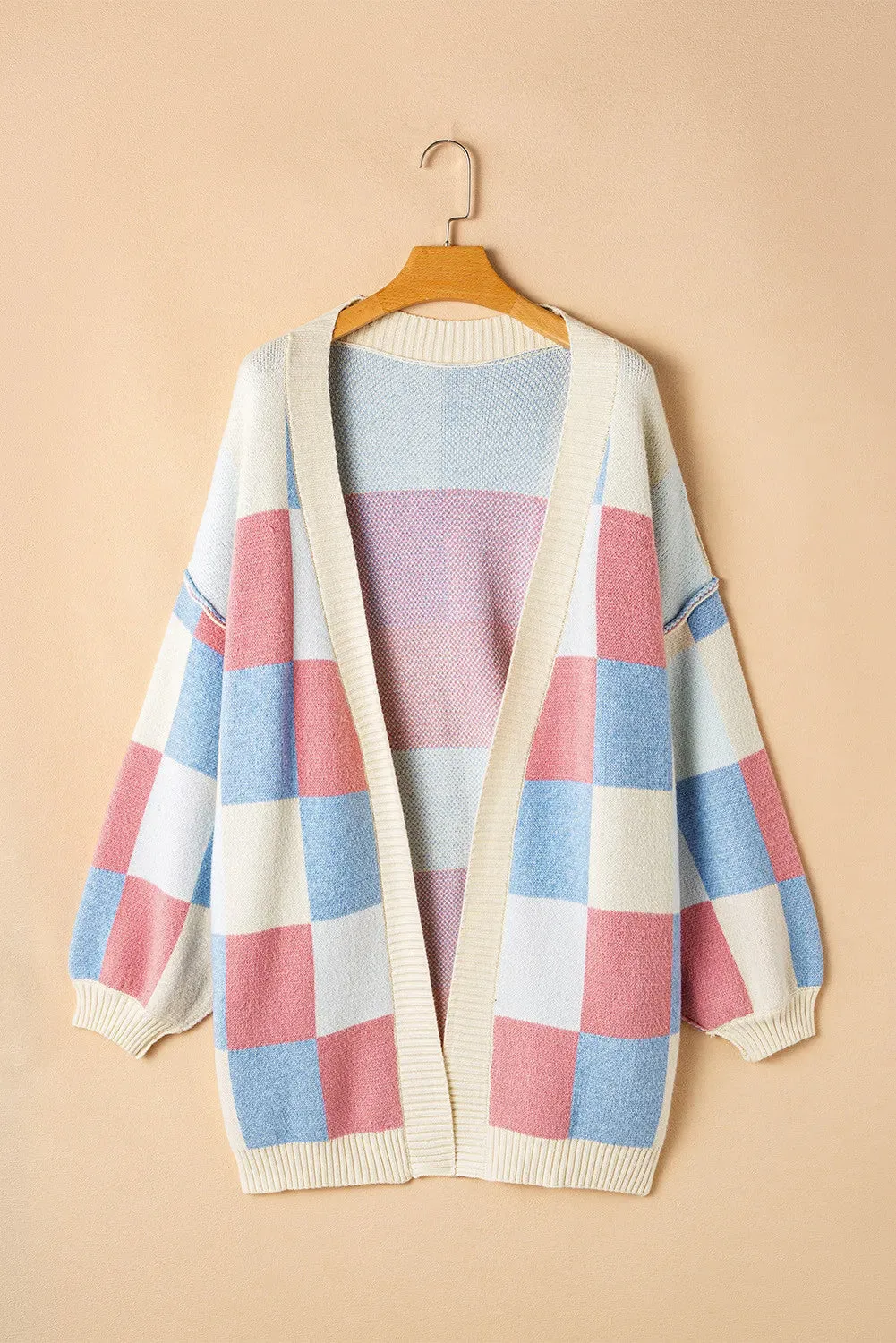 Color Block Open Front Long Sleeve Cardigan sold by Charming Charlie product image thumbnail 5
