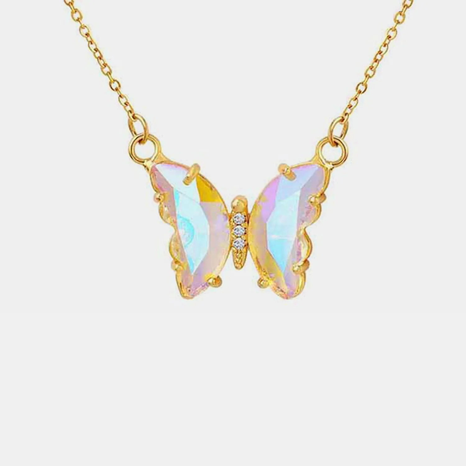 Gold-Plated Butterfly Pendant Necklace sold by Charming Charlie product image thumbnail 3