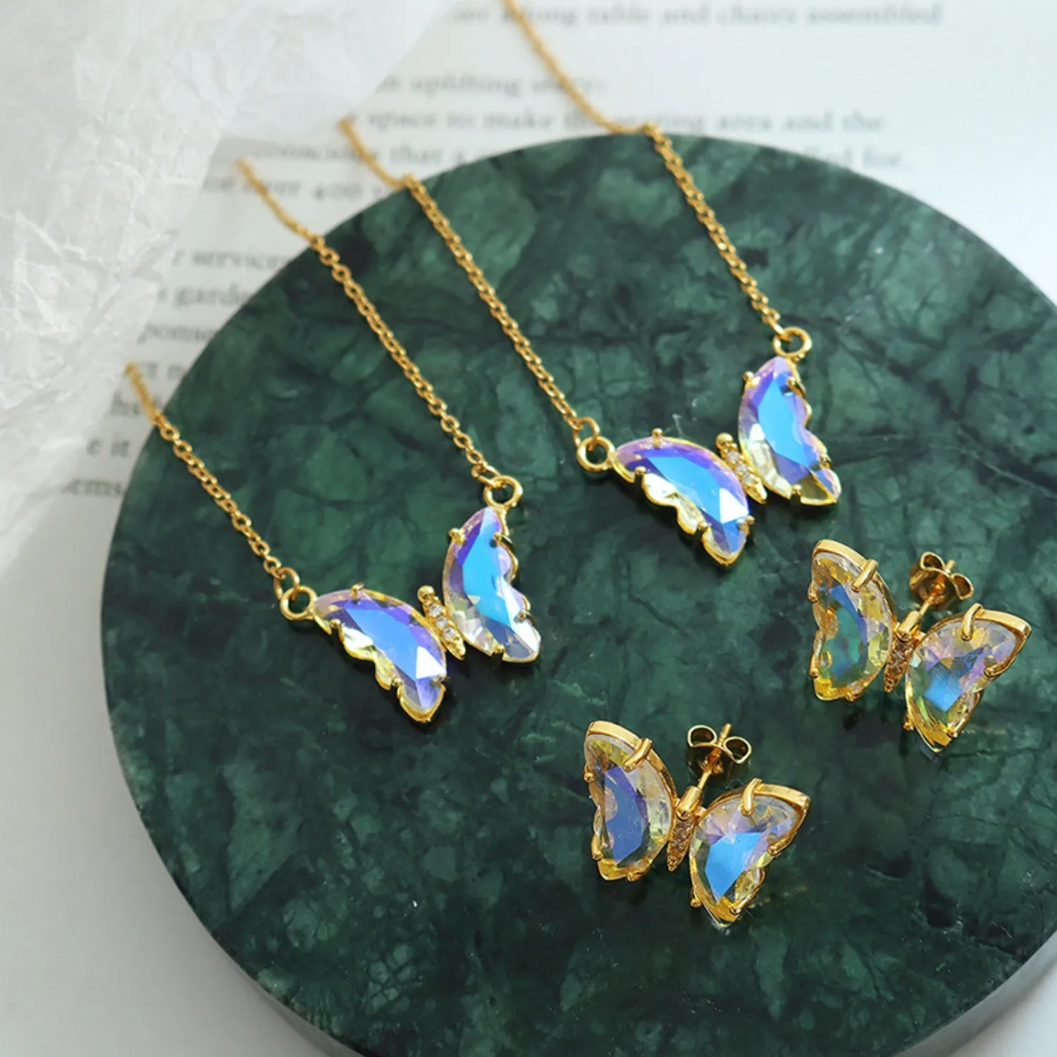 Gold-Plated Butterfly Pendant Necklace sold by Charming Charlie product image thumbnail 2