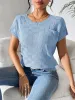 Round Neck Short Sleeve Knit Top sold by Charming Charlie