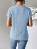 Round Neck Short Sleeve Knit Top sold by Charming Charlie
