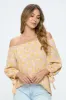 RENEE C Floral Off-Shoulder Long Sleeve Blouse sold by Charming Charlie