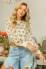 BiBi Dolman Sleeve Flower Crochet Lace Cover Up sold by Charming Charlie