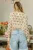 BiBi Dolman Sleeve Flower Crochet Lace Cover Up sold by Charming Charlie