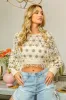 BiBi Dolman Sleeve Flower Crochet Lace Cover Up sold by Charming Charlie