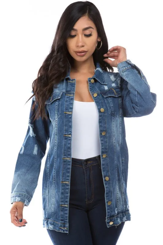 WOMEN FASHION DENIM JACKET sold by Charming Charlie