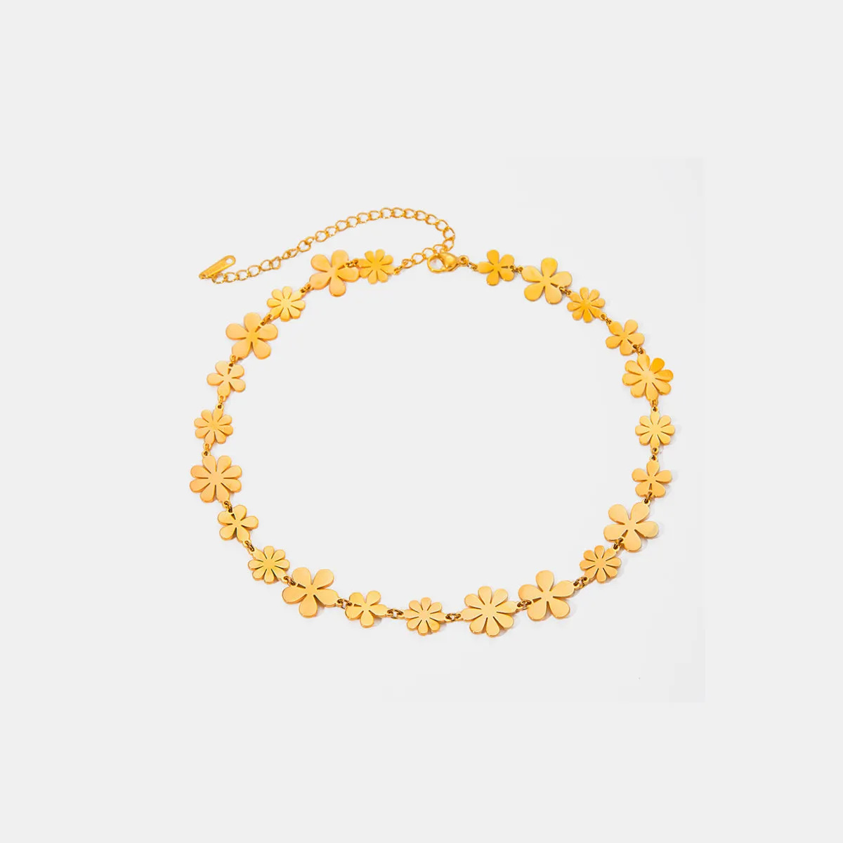 18K Gold-Plated Flower Necklace sold by Charming Charlie product image thumbnail 5