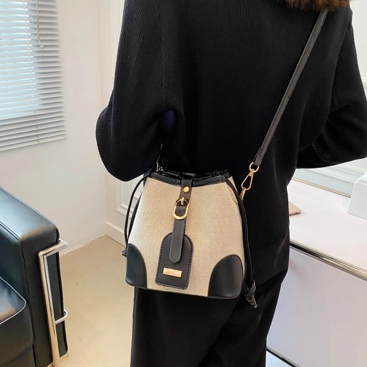 Straw Braided Adjustable Strap Crossbody Bag sold by Charming Charlie product image thumbnail 5