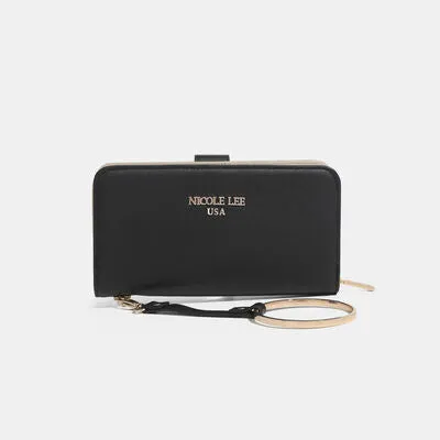 Nicole Lee USA Solid Bifold Wallet with Wristlet sold by Charming Charlie