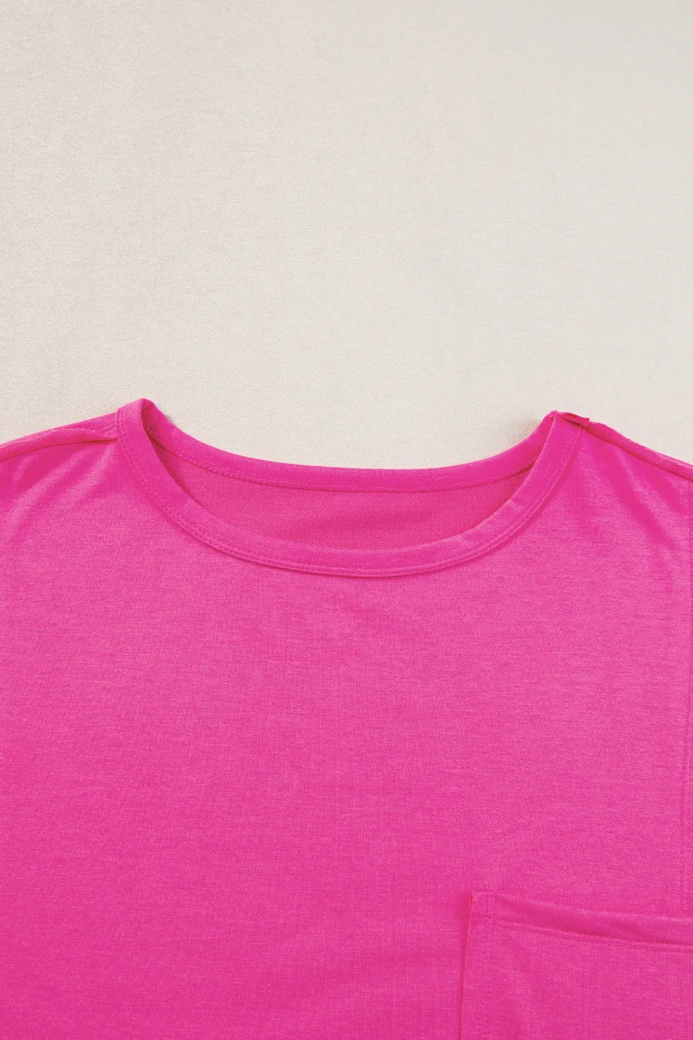 Pocketed Round Neck Short Sleeve T-Shirt sold by Charming Charlie product image thumbnail 4