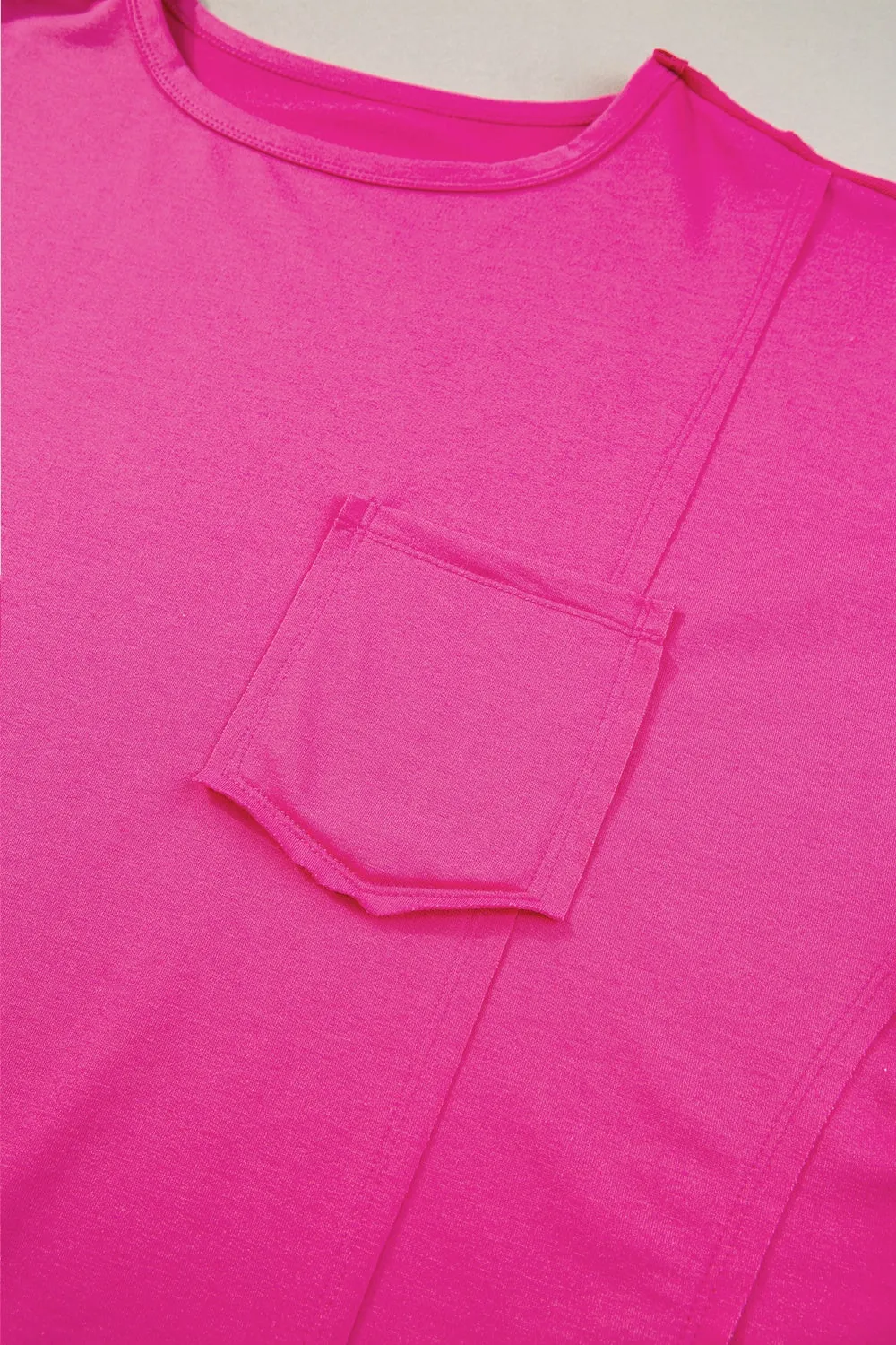Pocketed Round Neck Short Sleeve T-Shirt sold by Charming Charlie product image thumbnail 5